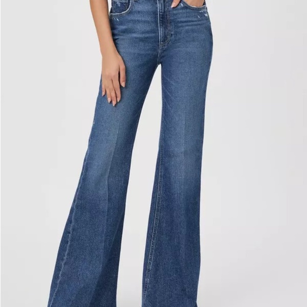 PAIGE Blue Flare & Wide Leg Jeans